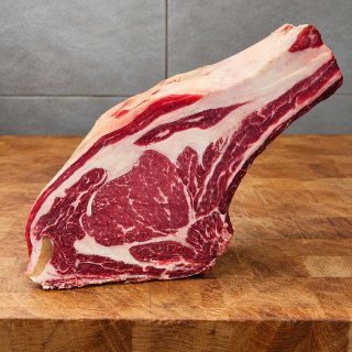 Côte de bœuf Aubrac bio avec os, taillée épaisse